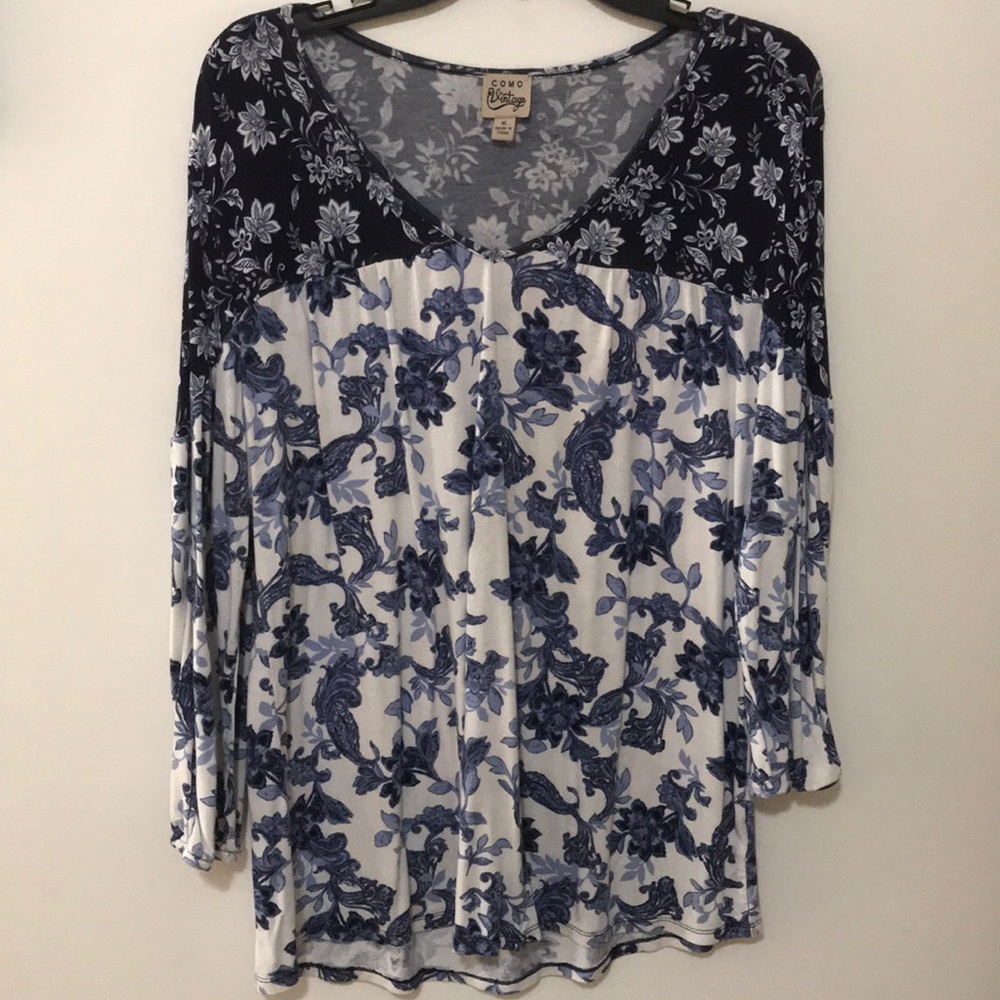 !LAST CALL! Como Vintage Patterned Blouse